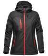 GXJ-2W Stormtech Ladies Olympia Shell Jacket Black / Bright Red colour image